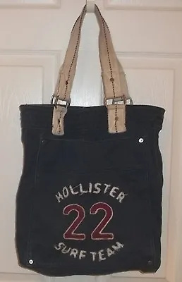 Womens HOLLISTER~LOGO TOTE BAG~Canvas Satchel Shopper Handbag • £24.65