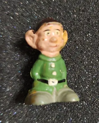 Vintage Dopey Miniature Disney Plastic Figurine Hand Painted 1 Inch Tall • $7.99