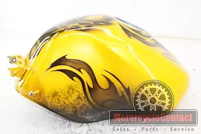 99-02 R6 Gas Tank Fuel Cell Petrol Reservoir Repainted Rust Inside Yellow Skull • $159.52