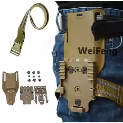 Tactical Drop Leg Band Strap Gun Holster Adapter Locking System Kit Pistol Belt • $9.14