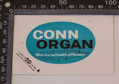 Vintage Conn Organ Australia Souvenir Advertising Promo Bumper Sticker Decal • $13