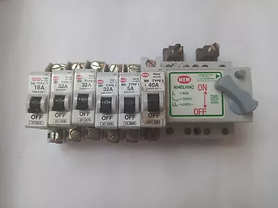 MEM 51 QEB Mcb 5A 16A 32A 40A Type 1 + 80A  30mA RCBO (40ELHNC) • £2.49