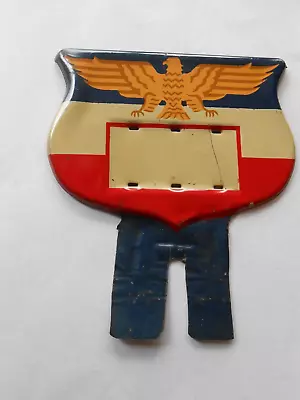 Vintage Red White & Blue License Plate Topper W/eagle • $69.99