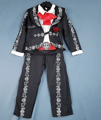 Spooktacular Creations Day Of The Dead Mariachi Men's Costume Black Size M • $29.89