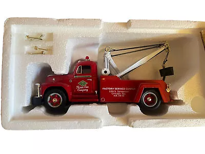 First Gear 1955 Diamond T Tow Truck Mobilgas Red & Blue 1:34 Scale Diecast Truck • $56.98