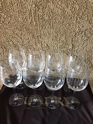 Mikasa Crystal CHEERS TOO Wine Goblet (s) LOT OF 8 Barware Signed • $60