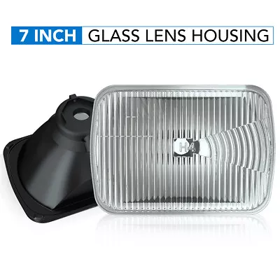 For 1979 80 Plymouth Volare 7  Square HEADLIGHT Sealed Beam Glass Housing H6054 • $56.74