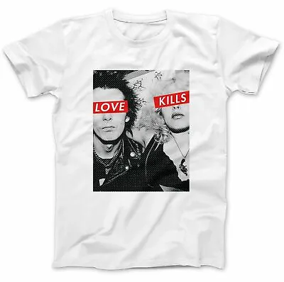 Sid & Nancy T-shirt Love Kills Punk 70s 80s 100% Retro Gift White  S- 3xl  Uk • £6.99