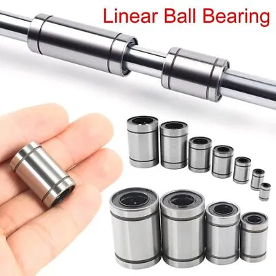 LM10UU LM12UU LM16UU Bushing Steel Linear Ball Bearing LM3UU LM4UU LM5UU LM6UU • £4.04