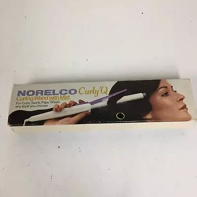 Norelco Curly Q Curling Wand With Mist HB 1600 HB1600 Vintage • $17.95