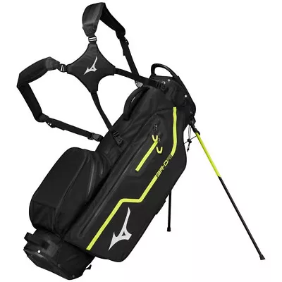 NEW Mizuno Golf BR-DRI Waterproof Stand / Carry Bag - Black / Lime Punch • $229.99