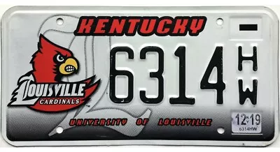 *99 CENT SALE *  2019 Kentucky LOUISVILLE CARDINALS License Plate #6314HW  NR • $7