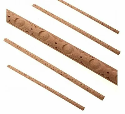Solid Wood Applique Trim Line With Pattern Edge Box Ornaments For Home Decorate • $7.49