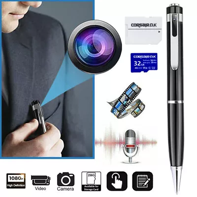 £30.77 • Buy Portable Spy Hidden Camera Pen 1080P Video Camcorder Recorder Security Mini Cam