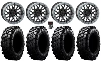 System 3 SB-9 Bdlk 15 Wheels Gloss Bk 33 Carnivore Tires SportsmanRZRRanger • $2049.20