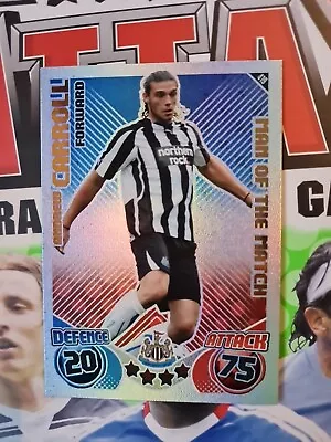 Match Attax 10/11 Man Of The Match Andy Carroll • £1.50