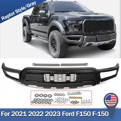 Front Bumper For 2021-2023 Ford F150 F-150 Steel Black Raptor Style Conversion • $205.18