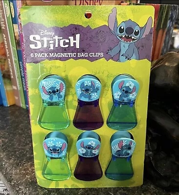 Disney Stitch 6 Pack Magnetic Bag Clips/ New • $17.99
