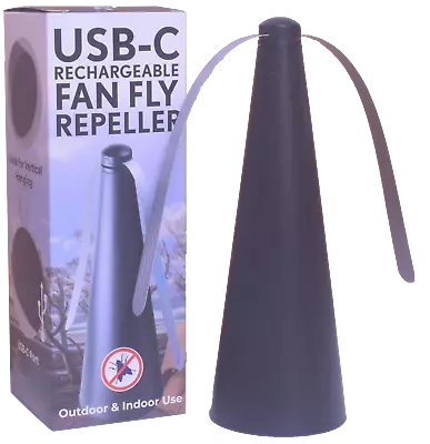 Fly Fan Bug Repeller USB-C Rechargeable Travelling Camping Caravan Accessories • $22