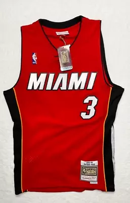 Miami Heat Dwayne Wade 05-06 Jersey XL Mitchell & Ness Hardwood Classic New • $62.95