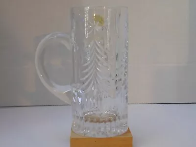 Mikasa Christmas Tree 7   Crystal Beer Stein (Discontinued In The Year 2000) • $17.99