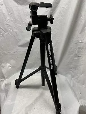 Velbon Victory 450 Camera Photo Video Tripod Adjustable Legs Swivel Head • $19.99