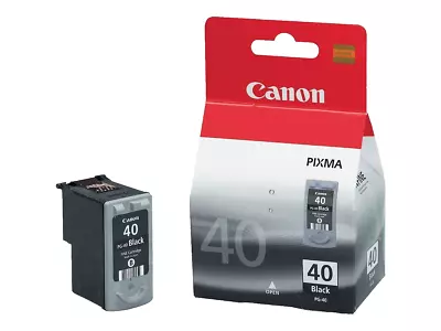 Genuine PG-40 Canon Black Ink Cartridge For Pixma IP2400 MP460 MX310 Printers • £22.86