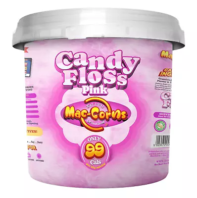 Mac-Corns Pink Cotton Candy Floss - 10ltr Mega Bucket • £17.99