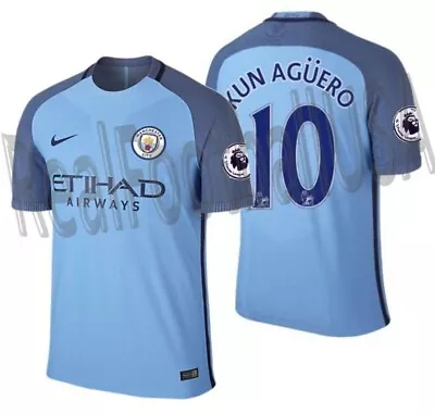 Nike Sergio Kun Aguero Manchester City Authentic Vapor Match Home Jersey 2016/17 • $299.99