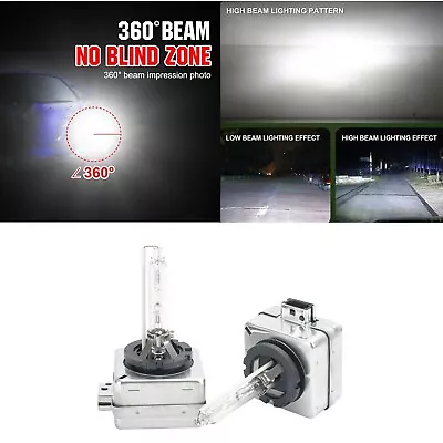 2X D1S HID XENON 6000K Headlights Bulbs Compatible With Osram 35W Xenarc 66144 • $46.98