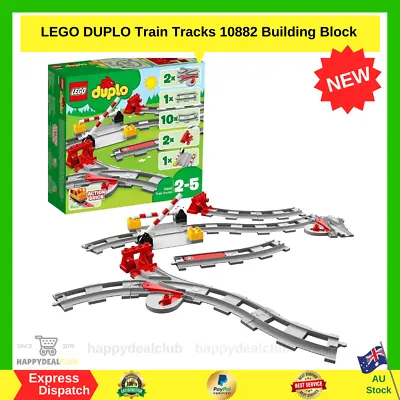 $37.99 • Buy LEGO Duplo Train Tracks 10882 Building Blocks Playset Toy NEW FREE SHIPPING AU