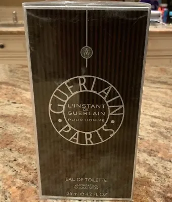 * VINTAGE* L’instant De Guerlain Pour Homme  EDT 4.2 OZ NEW STILL SEALED!! • $188