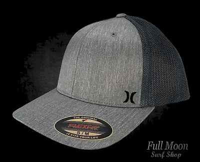 New Hurley Mini Icon Mesh Trucker Mens Flex Fit Cap Hat • $26.95
