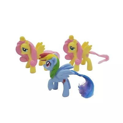 My Little Pony Friendship Is Magic Lot  3 Mini Figures Happy Meal Cake Topper • $6.12