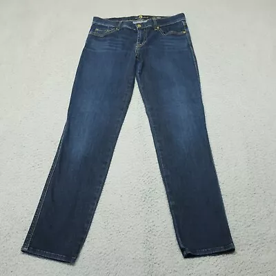 7 For All Mankind Jean 30 Blue The Slim Cigarette Dark Wash Casual Wear RN115581 • $22.88