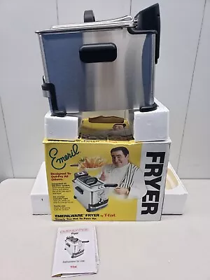 Emeril By T-fal 1.8 Liter Deep Fryer Integrated Oil Filtration Model SERIE F36-C • $100