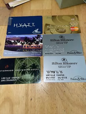 Vintage Expired CREDIT Card Hyatt Hilton Silver VIP Starwood Hhonors World Lot • $5