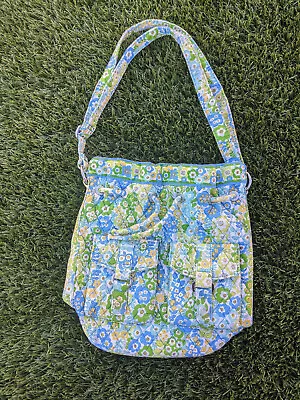 Vera Bradley English Meadow Crossbody Tote Bag W/Drawstring Top Retired Pattern • $26.99