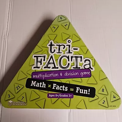 Complete Learning Resources Tri-FACTa Multiplication & Division Game Math Age 8+ • $19.99