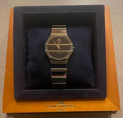 Vintage Baume & Mercier Men's Watch Gold And Stainless Steel Quartz Swiss Made • $1750