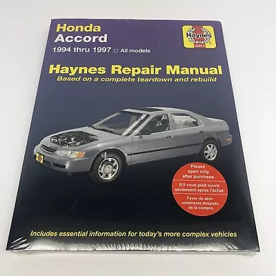 Honda Accord 1994 Thru 1997 ALL Models ￼Haynes Repair Manual 42013 READ • $24.87