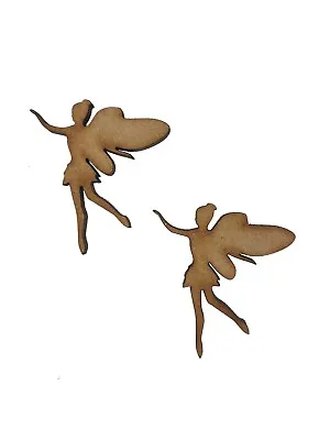 16x Fairy Fairies 4cm Wood Craft Embelishments Laser Cut Shape MDF • £3.15