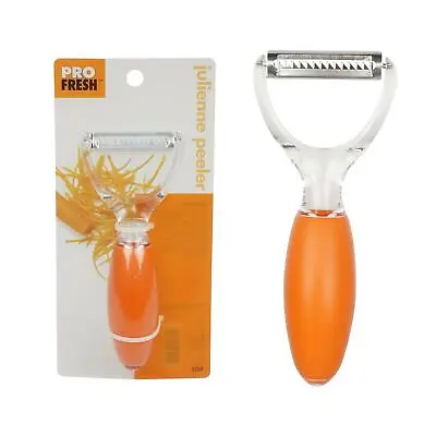 1 Pro Fresh Julienne Shredder For Carrot Cucumber Zucchini Clear & Orange Color • $7.95