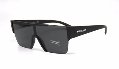 Burberry 4291 346487 Matte Black Gray  Shield Sunglasses  • $119.99