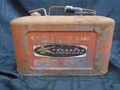 1960's Mercury Kiekhaefer 6 Gallon Steel Gas Fuel Tank Outboard Boat Motor • $58.99