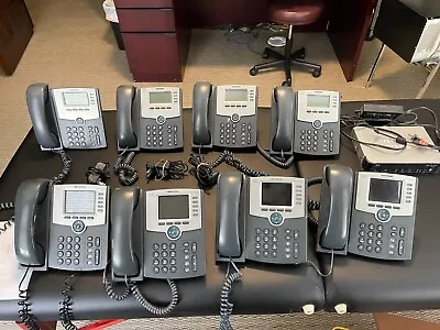 LOT Of 8 USED Cisco SPA Phones & 1 USED UC320W  • $550