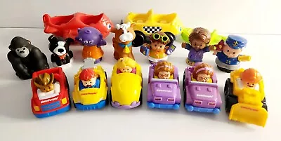 Fisher Price Little People Bulk Bundle Lot 16 Wheelies Animals People & Cars  • $30