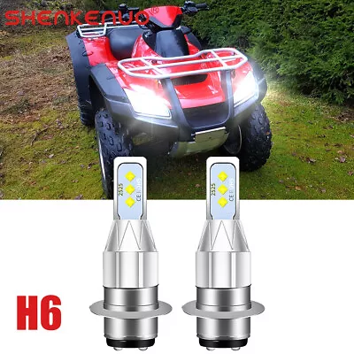 FOR Honda Rincon 650 680 2003-2015 2X H6 LED Headlight Light Bulbs 6000K • $14.99