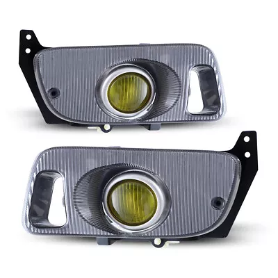 Yellow Fog Lights Fit Honda 1992-1995 Civic Driving Bumper Lamps W/Wiring Kit • $57.99