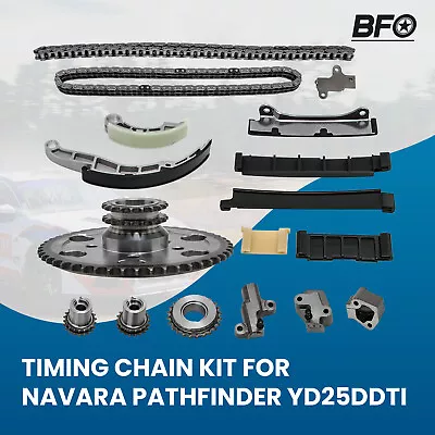 Timing Chain Kit For Nissan Navara D22 D40 2.5L YD25DDTi /DCi  Pathfinder R51 • $154.76